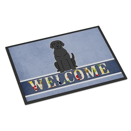 Carolines Treasures Carolines Treasures BB5638MAT 18 x 27 in. Black Labrador Welcome Indoor or Outdoor Mat BB5638MAT